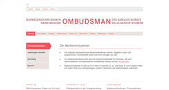 Desktop Screenshot of bankingombudsman.ch