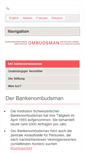 Mobile Screenshot of bankingombudsman.ch